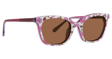 Vera Bradley Eyeglasses Lakin Sun Clip STRIPEY BUTTONS/SBU