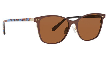 Vera Bradley Eyeglasses Kamryn Sun Clip BROWN/BRN