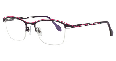 C-ZONE Eyeglasses B2385 Purple/Fuchsia/C-40