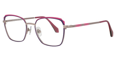C-Zone Eyeglasses B2390 Purple/Fuchsia/Pink Gold/C-40
