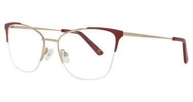 Bulova Eyewear Eyeglasses Louvre Gold/Ruby
