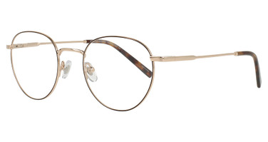 Cool Clip Eyeglasses CC856 Brown & Gold/15