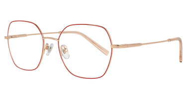 Cool Clip Eyeglasses CC857 Red & Rose Gold/30