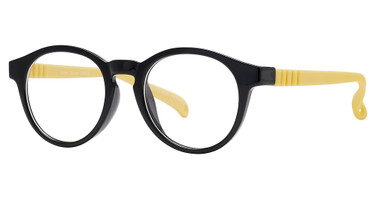 Global Optique Eyeglasses KP528 BLACK/YELLOW