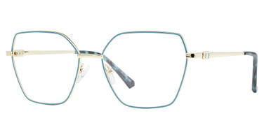 Global Optique Eyeglasses LP054 BLUE/GOLD