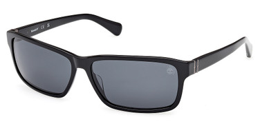 Timberland Eyeglasses TB00053 shiny black / smoke polarized/01D