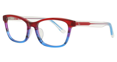 Indii Kids Eyeglasses IN65-TAFFY RED PURPLE STRIPE/C2