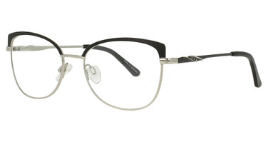 Cote d Azur Eyeglasses CDA-406 Black / Chrome/3