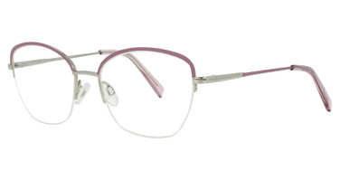 Adin Thomas Eyeglasses AT-654 Lilac / Chrome/2