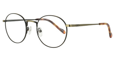 Scott Harris Vintage Eyeglasses Scott Harris VIN-63 Matte Black / Antique Gold/1
