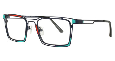 Encore Vision Eyeglasses RN605 Navy/Teal/Red