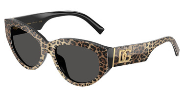 DOLCE & GABBANA Eyeglasses DG4514 LEO BROWN ON BLACK/316387