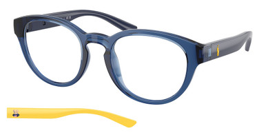 Polo Eyeglasses PH2293U SHINY TRANSPARENT BLUE/5717