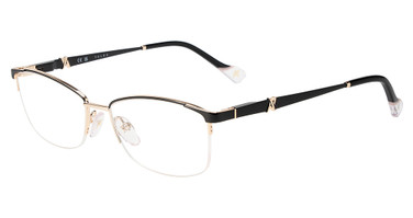 Yalea Eyeglasses VYA164 ROSE GOLD/BLACK