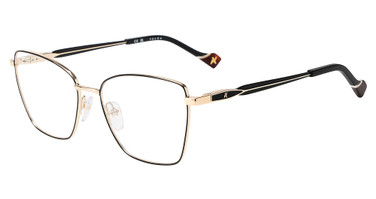 Yalea Eyeglasses VYA213 SHINY ROSE GOLD WITH BLACK
