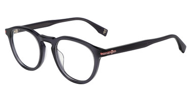 Police Eyeglasses VPLR63 SHINY TRANSPARENT DARK GREY