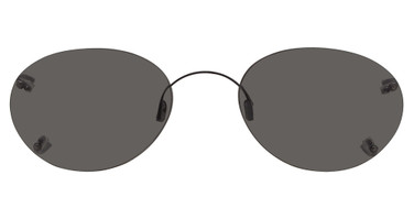 Hilco Eyeglasses Rimless Oval Black