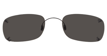 Hilco Eyeglasses Rimless Rectangle Black