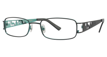 Encore Vision Eyeglasses Coyote Moon Black/Turquoise