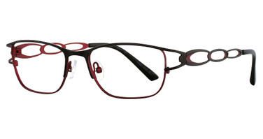 Vavoom/Vivian Morgan Eyeglasses 8043 Black/Red