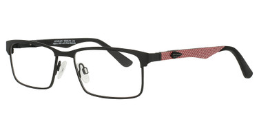 Art-Craft Eyeglasses USA Workforce 451AM Standard Ebony Front / Coral Temples/45106/80