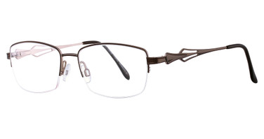 Easyclip Eyeglasses EC360 Shiny Dark Brown &Beige/10