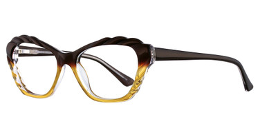 Paradox Eyeglasses P5001 Dark & Lght Brown & Crystal/10