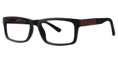 Elan Collection Eyeglasses 3022 Black/Burgundy