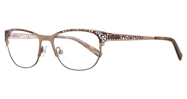 Takumi Eyeglasses TK1000 Satin Gold & Dark Brown/10