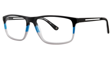 Shaquille O'Neal Eyeglasses Shaquille O'Neal 130Z Black Blue Fade/172