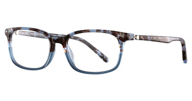 Easyclip Eyeglasses EC438 Light Blue Crystal & Brown/50