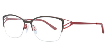 Easyclip Eyeglasses EC480 Matt Dark Grey & Shiny Red/20