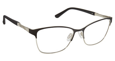Superflex Eyeglasses SF-537 BLACK SILVER/S100