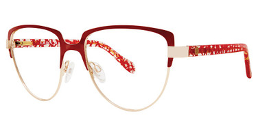 Leon Max Eyeglasses Leon Max 4068 Red/Gold/86