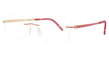 Silhouette Eyeglasses 5529 HD gold/siena red/3020