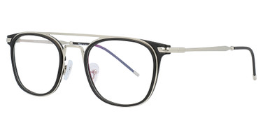 iChill Eyeglasses C7019 Black & Silver/Silver/90