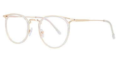 iChill Eyeglasses C7018 Crystal & Gold/Gold/70