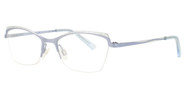 Easyclip Eyeglasses EC538 Satin Light Steel Blue/50