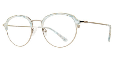 Global Optique Eyeglasses 1337 PEARL LIGHT BLUE