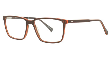 Adin Thomas Eyeglasses AT-470 Chocolate/Orange/2