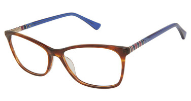 Nicole Miller Eyeglasses Saint Tropez BROWN HORN/C01