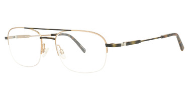 Easyclip Eyeglasses EC561 Satin Brown Marbled & Gold / Brown Marbled/10