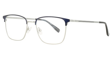 Alexander Julian Eyeglasses Evans Navy/Silver