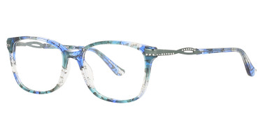 Cote d Azur Eyeglasses CDA 295 Teal/Blue/1