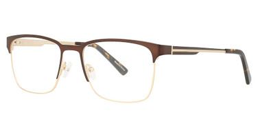Michael Ryen Eyeglasses MR-332 Chocolate/Gold/3
