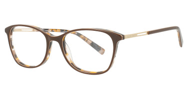 Ellen Tracy Eyeglasses Sicily BROWN LAMINATE