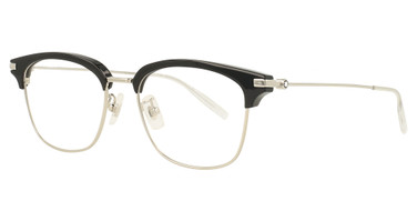 Montblanc Eyeglasses MB0141OK BLACK-SILVER-TRANSPARENT/001