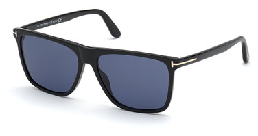 Tom Ford Eyeglasses FT0832 shiny black / blue/01V