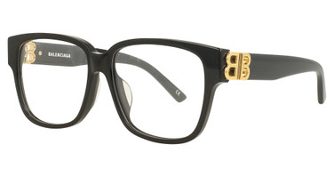 Balenciaga BB0104O BLACK-GOLD-TRANSPARENT/001