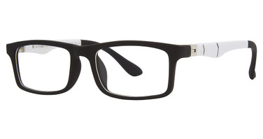 Gotham Eyeglasses Gotham Premium Flex 35 Matte Black/White/MATTE BLACK/WHITE